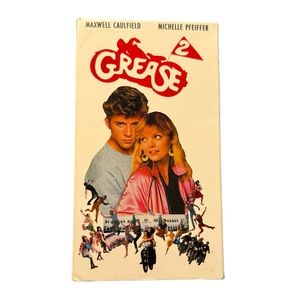 Vintage/Retro VHS Tape: “Grease 2.” Released In 1982. VHS Video Cassette Tape.